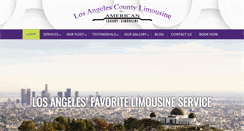 Desktop Screenshot of losangelescountylimousine.com